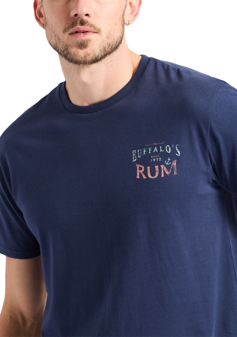 Mens Taneer Graphic T-Shirt with Rum Print