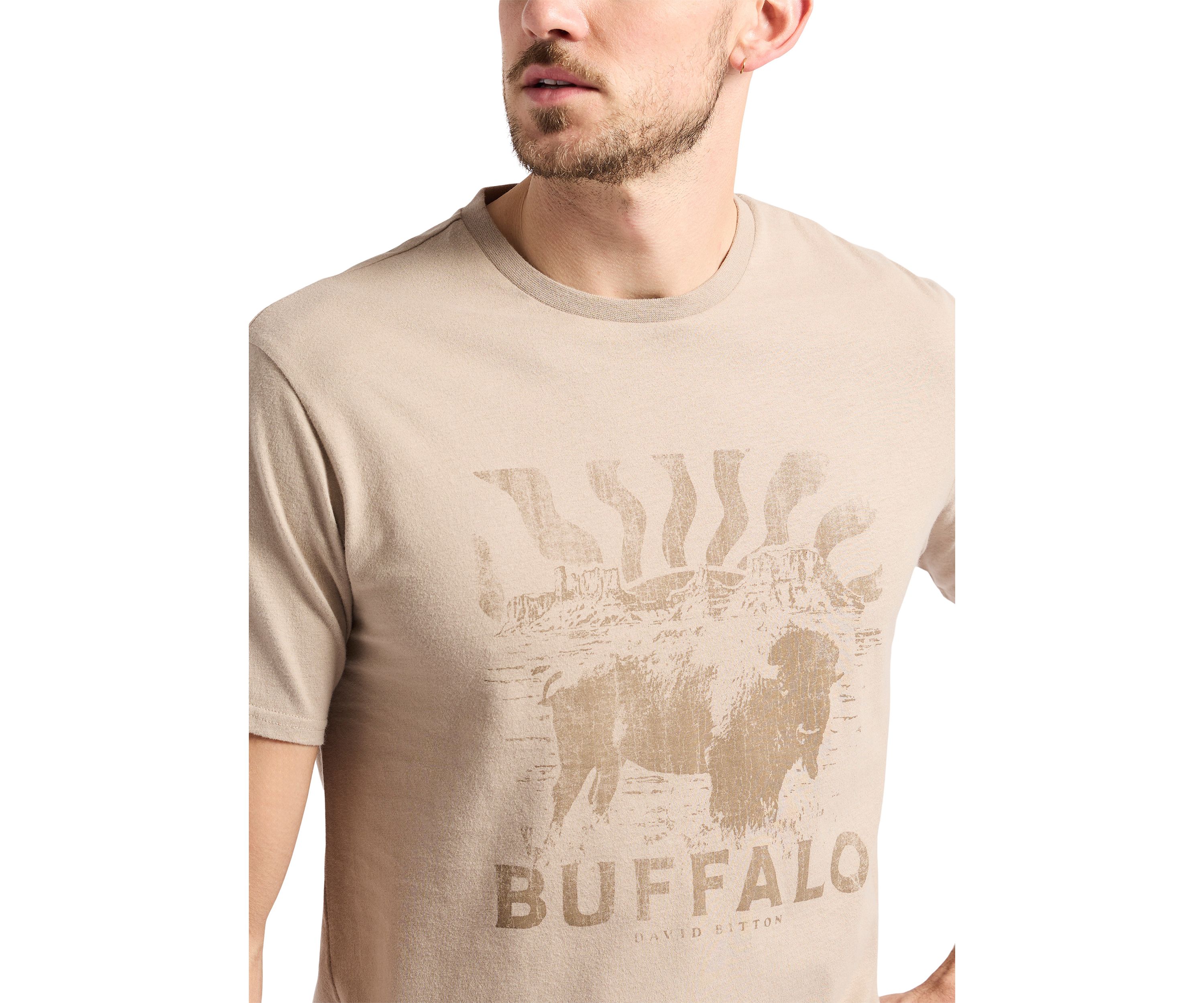 Mens Tison Graphic T-Shirt with Buffalo Print