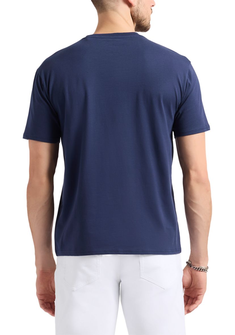 Mens Talla Graphic T-Shirt with American Flag Print