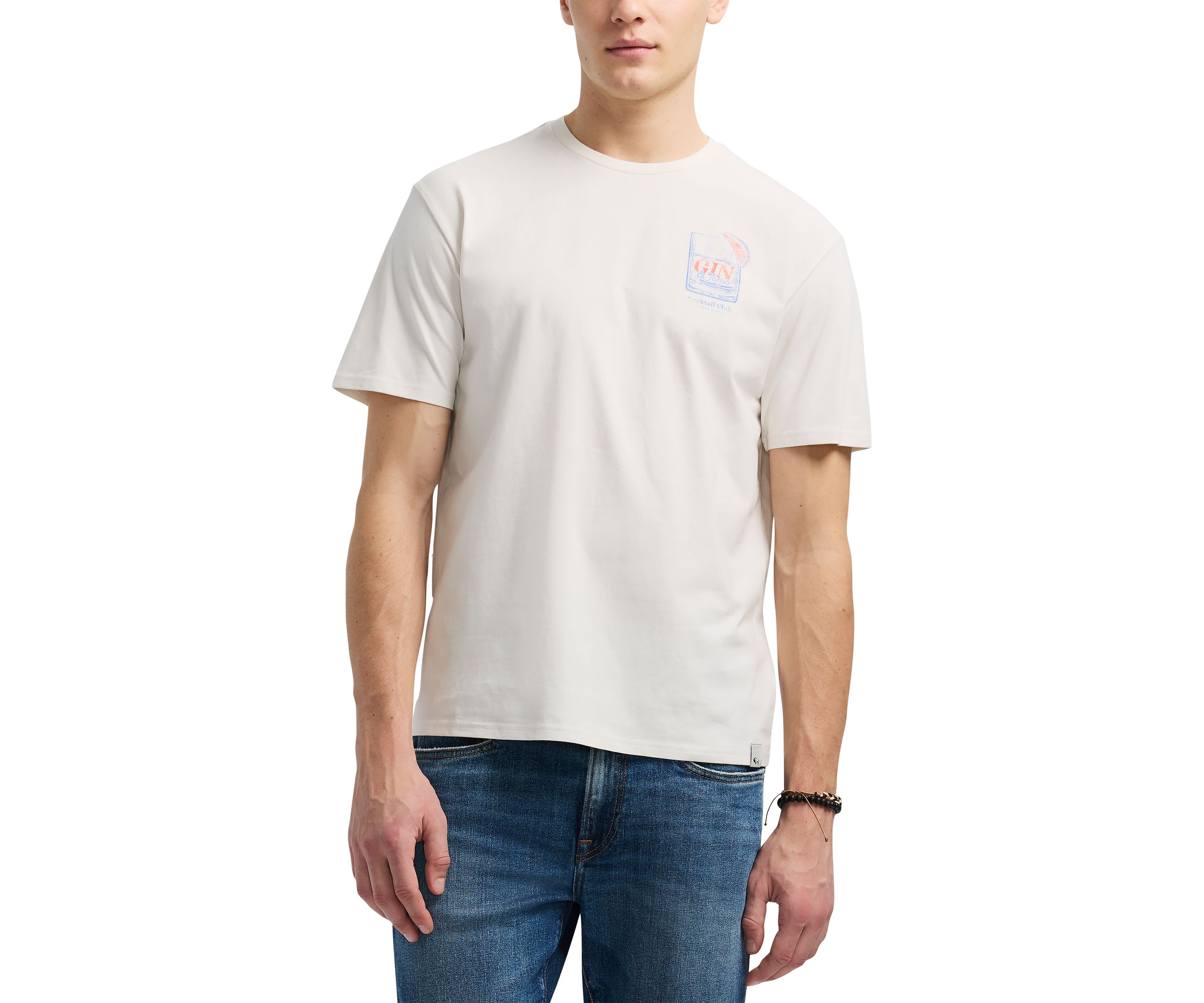 Mens Torpoint Graphic T-Shirt with Gin & Tonic Print