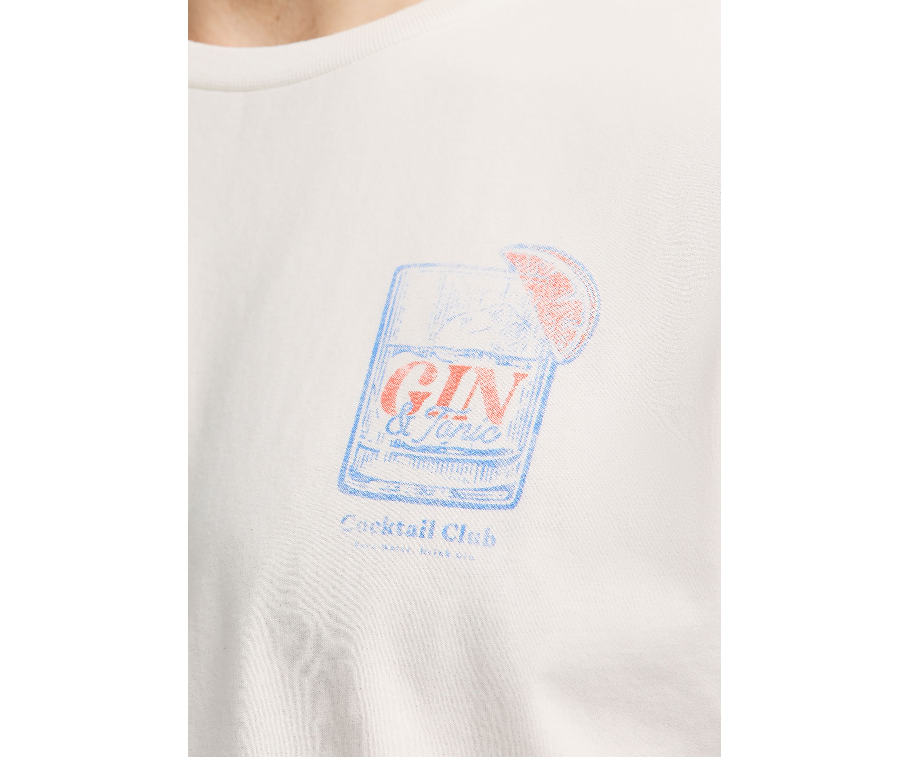 Mens Torpoint Graphic T-Shirt with Gin & Tonic Print