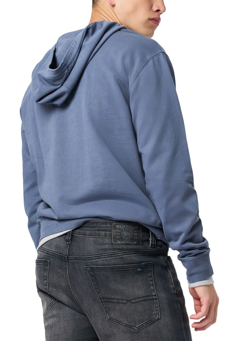 Mens Kaye Relaxed Pullover Hoodie, Dark Forest