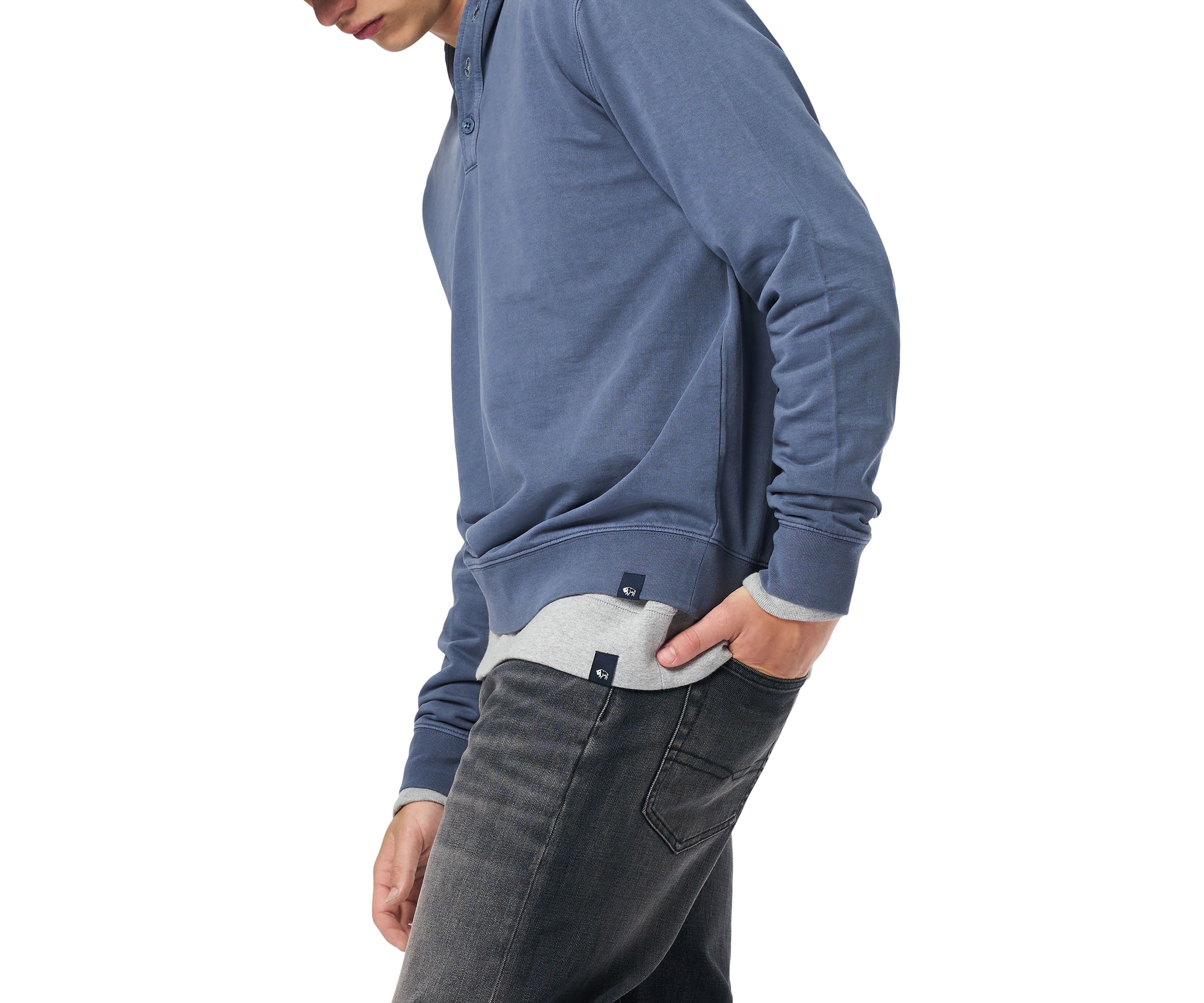 Mens Kaye Relaxed Pullover Hoodie, Dark Forest