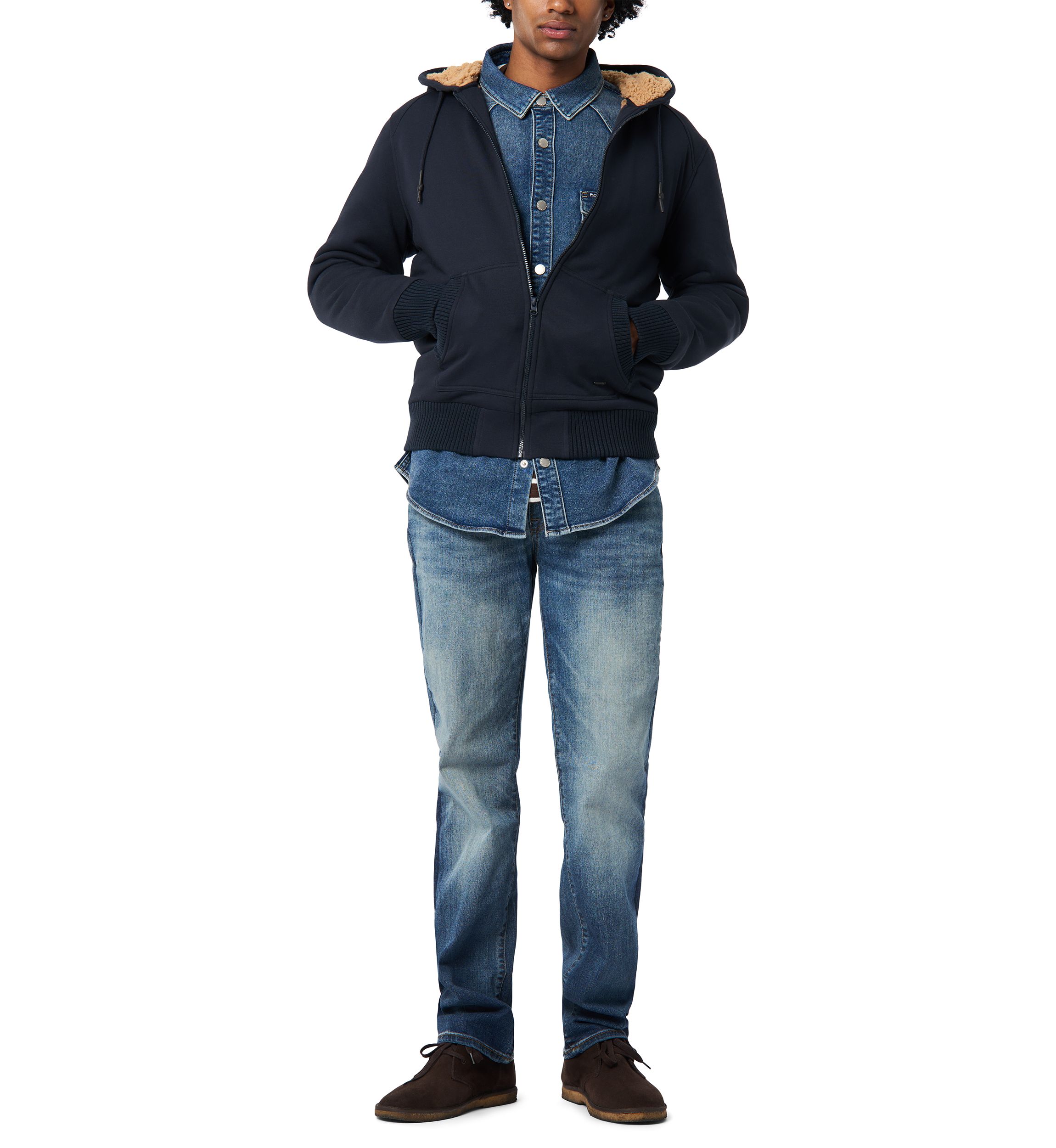 Mens Fasox Hooded Zip Up Jacket 