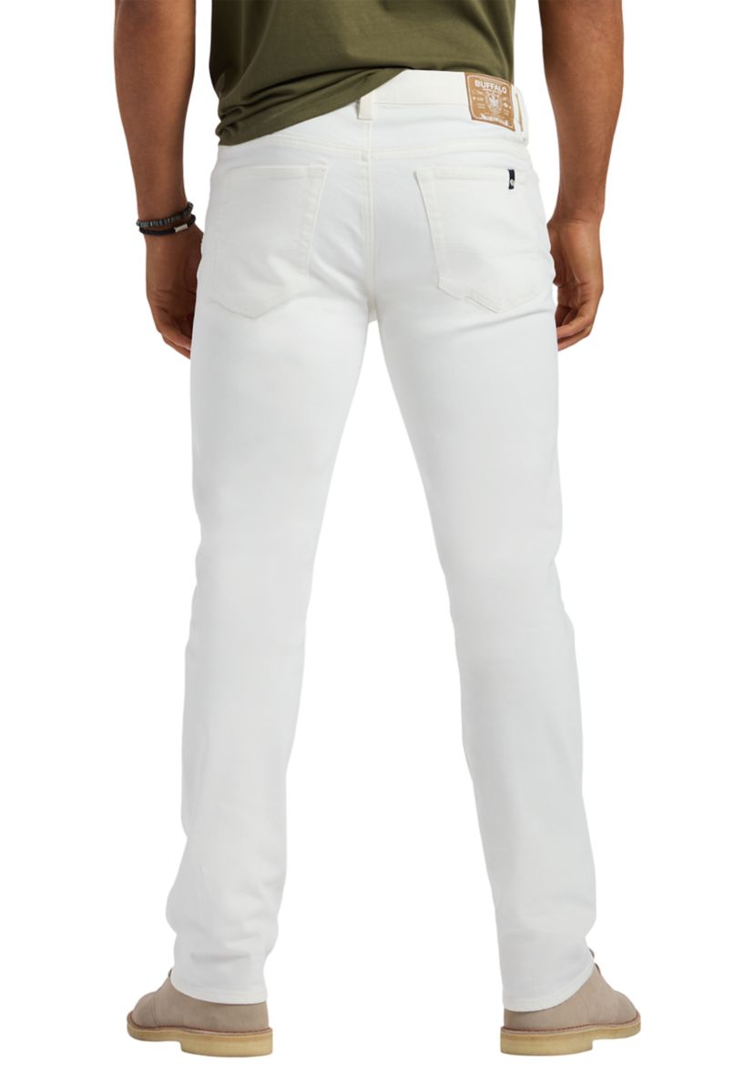 Mens Straight Six Jeans, White