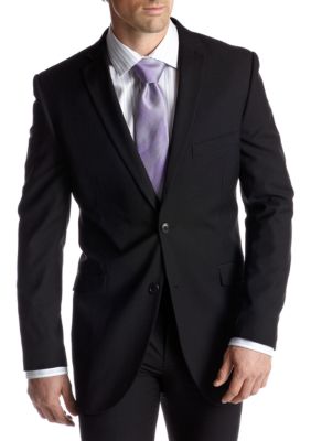 Adolfo Slim Fit Black Suit Separate Coat | belk