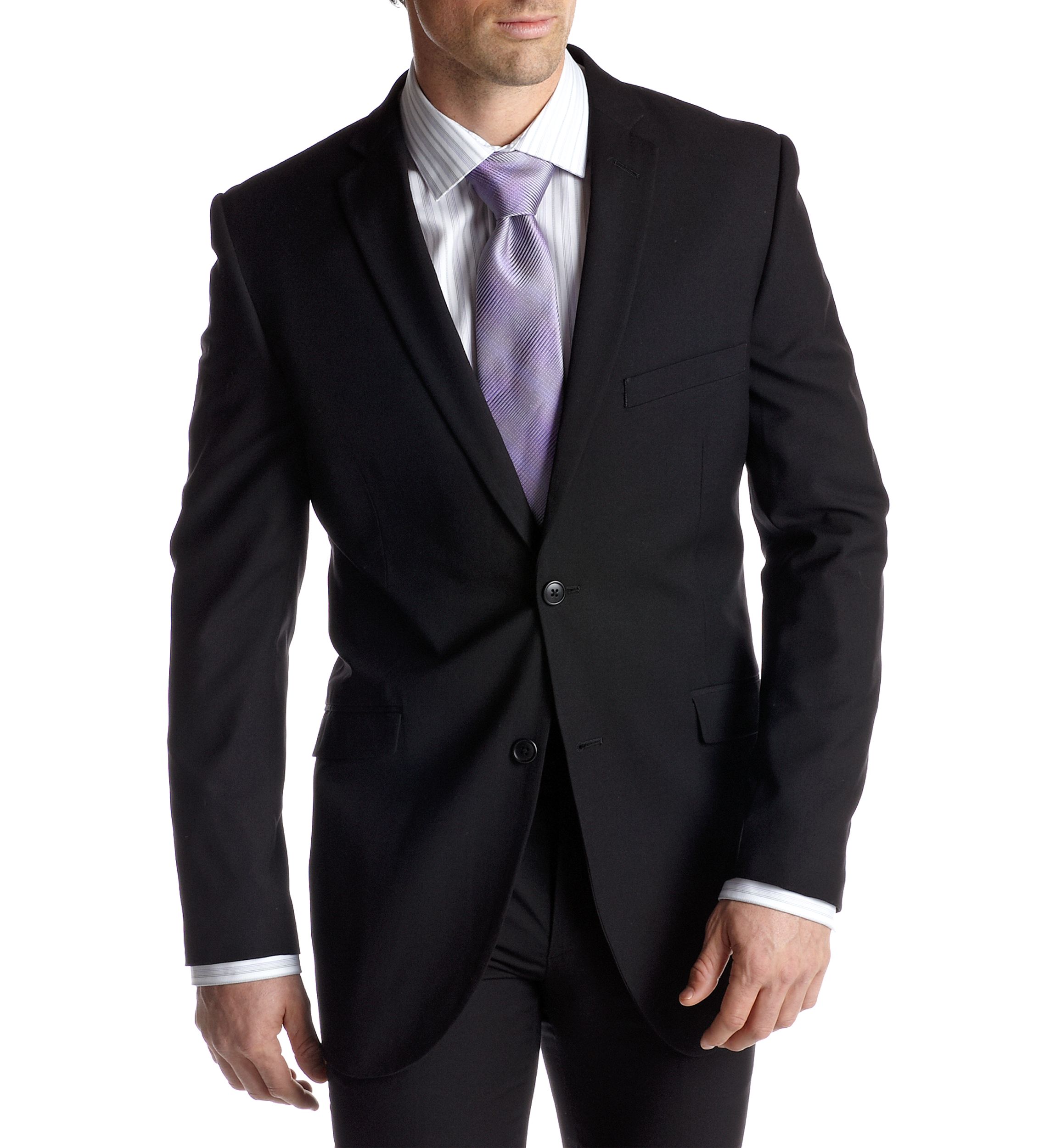 Slim Fit Black Suit Separate Coat