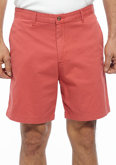 Saddlebred® Stretch Twill Coral Shorts | belk