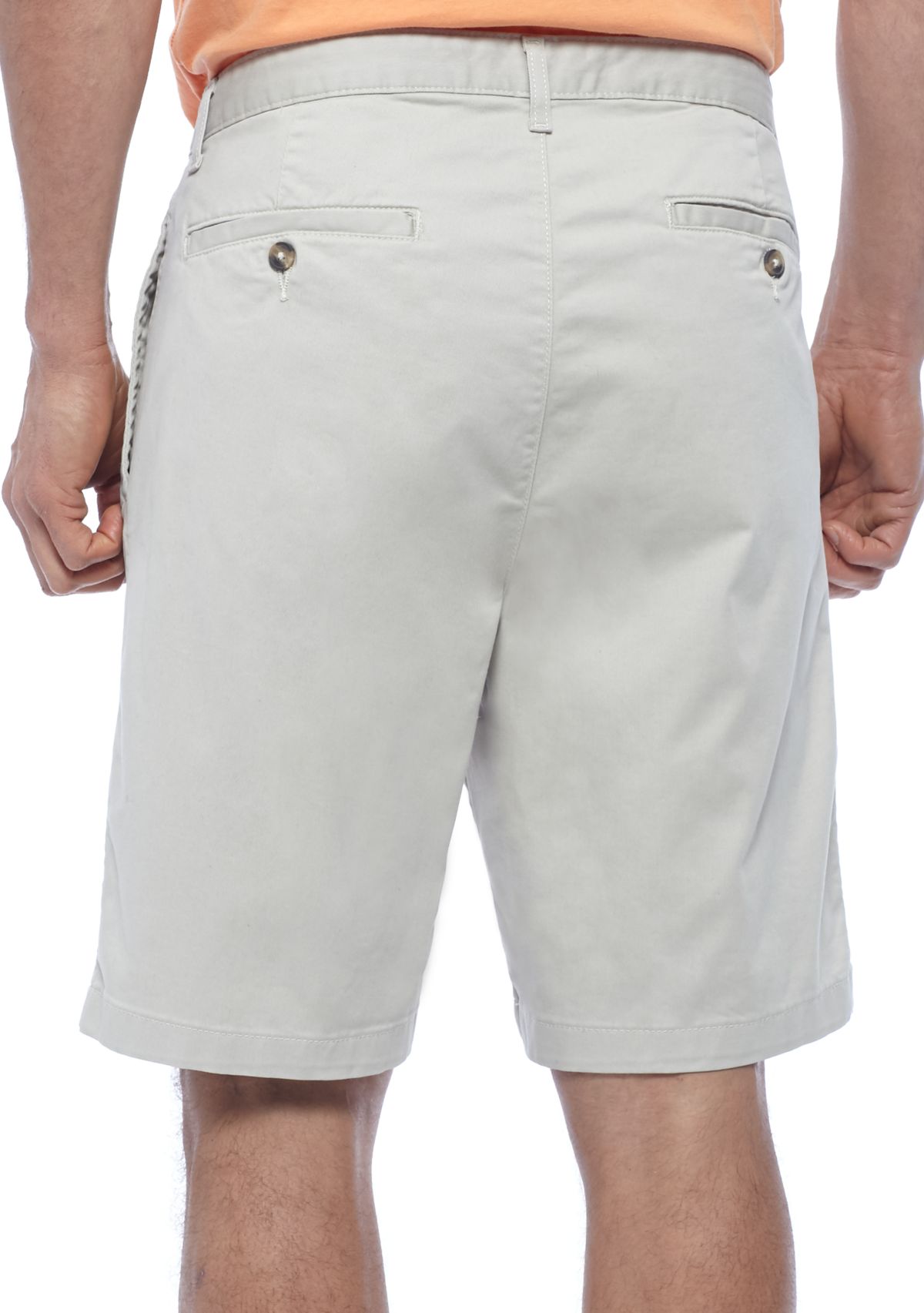 9 in Comfort Flex Stretch Pleated Twill Shorts