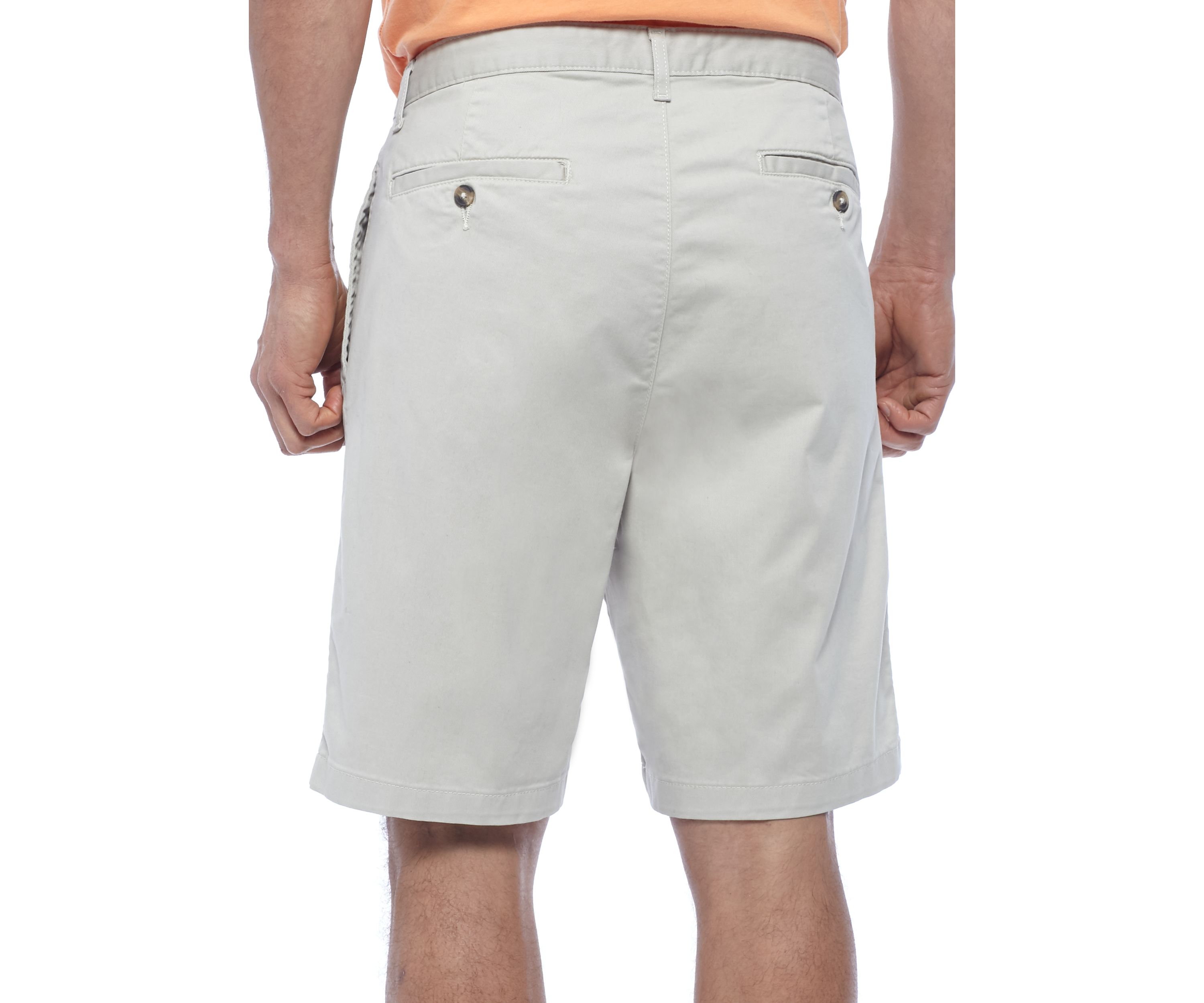 9 in Comfort Flex Stretch Pleated Twill Shorts