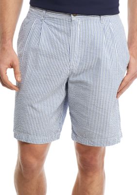 Saddlebred® Big And Tall 9 In Pleated Seersucker Shorts Belk 4562