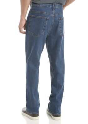 Stretch 5-Pocket Relaxed Medium Wash Jeans