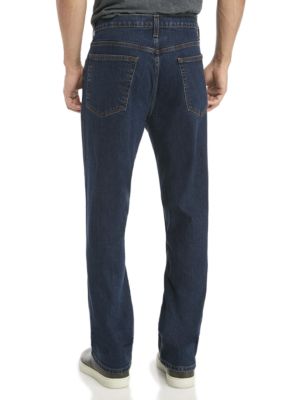 Stretch 5-Pocket Relaxed Dark Wash Jeans