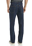 Stretch 5-Pocket Relaxed Dark Wash Jeans