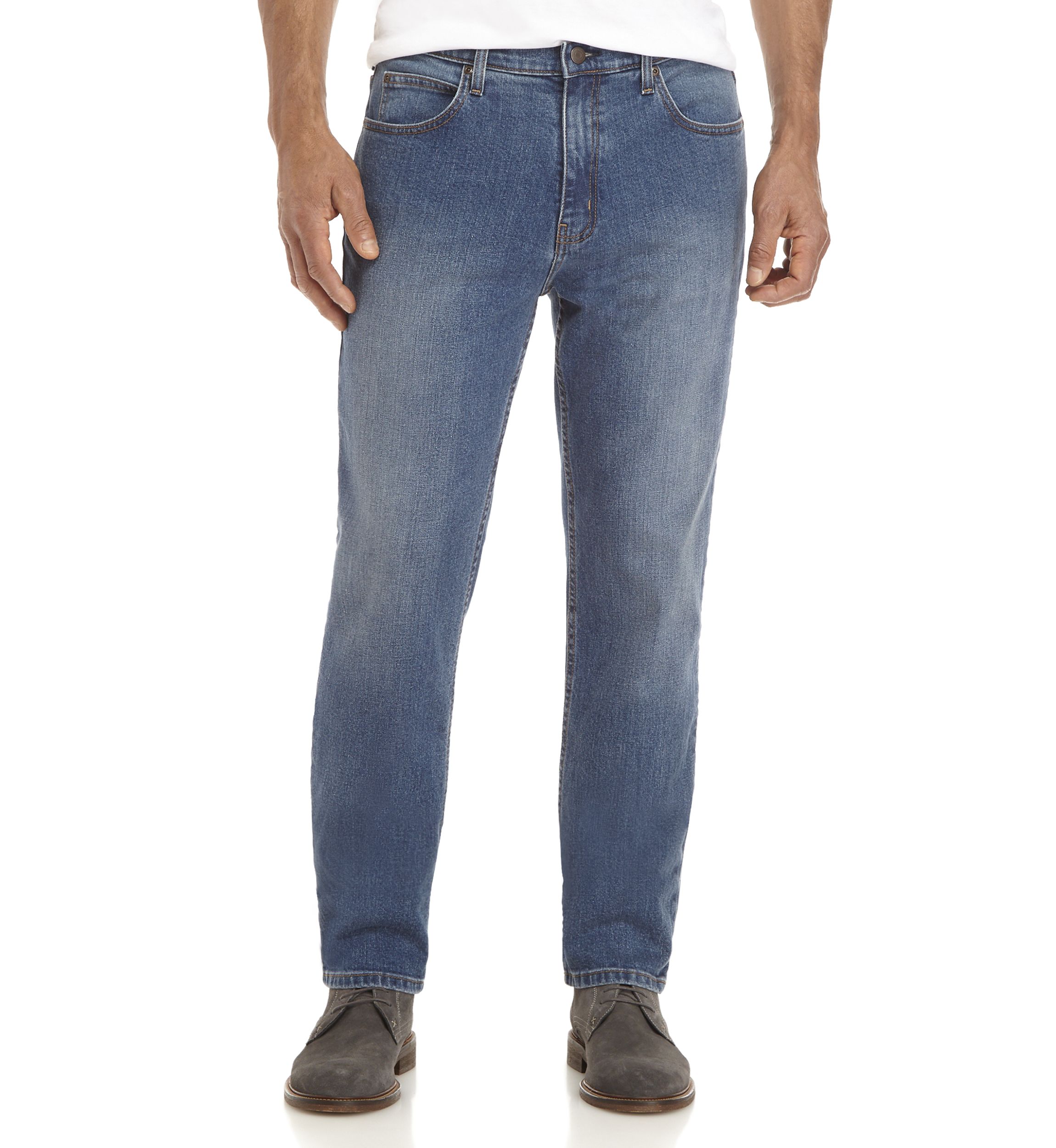 Stretch Tapered Fit 5-Pocket Jeans