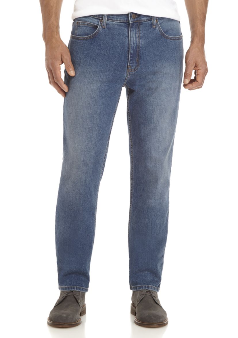 Stretch Tapered Fit 5-Pocket Jeans