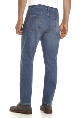 Stretch Tapered Fit 5-Pocket Jeans