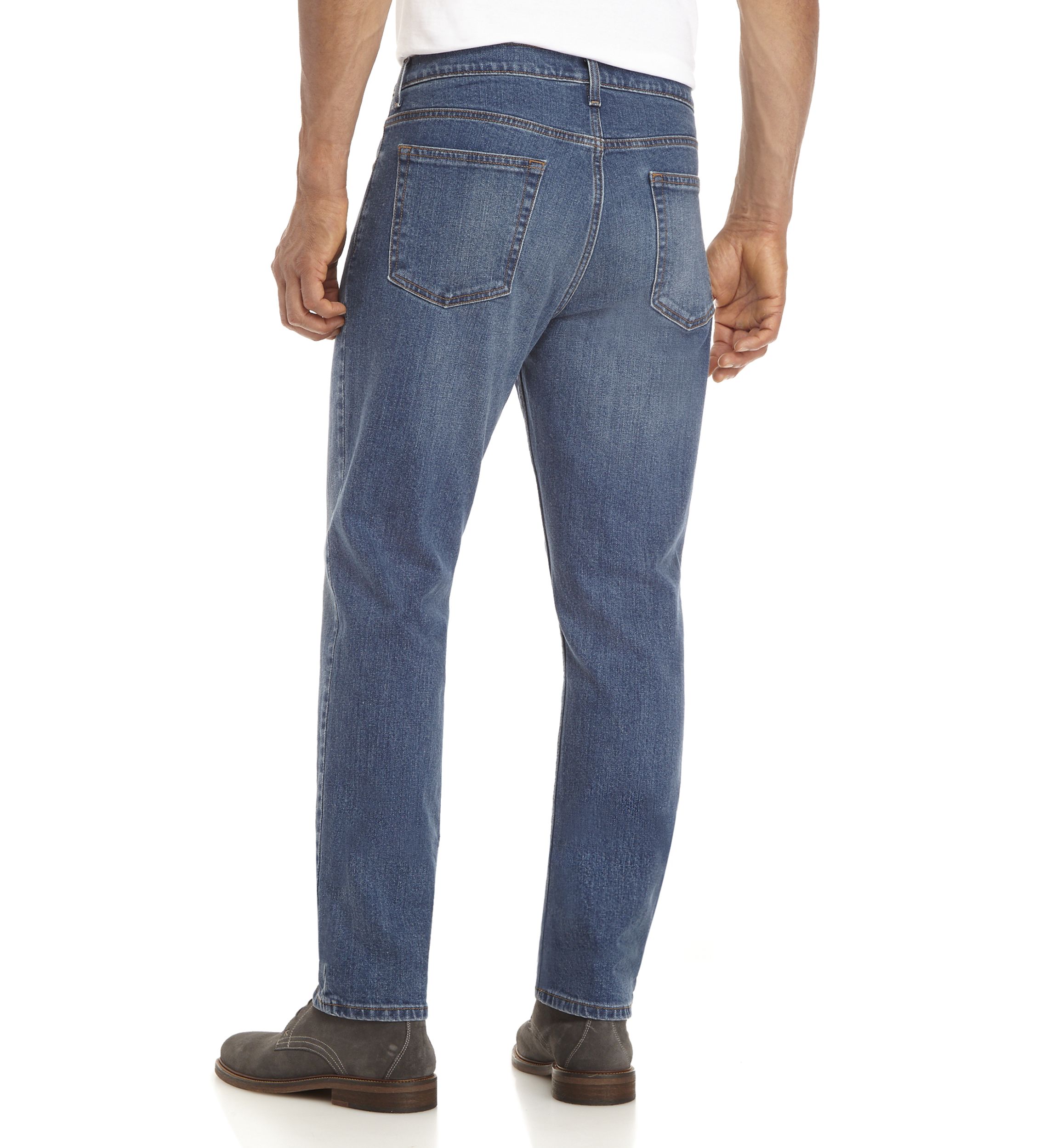 Stretch Tapered Fit 5-Pocket Jeans