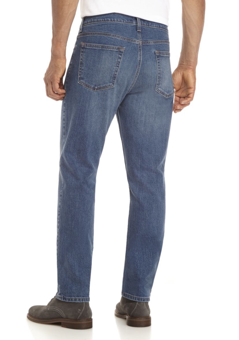 Stretch Tapered Fit 5-Pocket Jeans