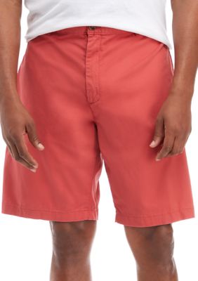 Big & Tall 10" Flat Front Khalo Coral Shorts