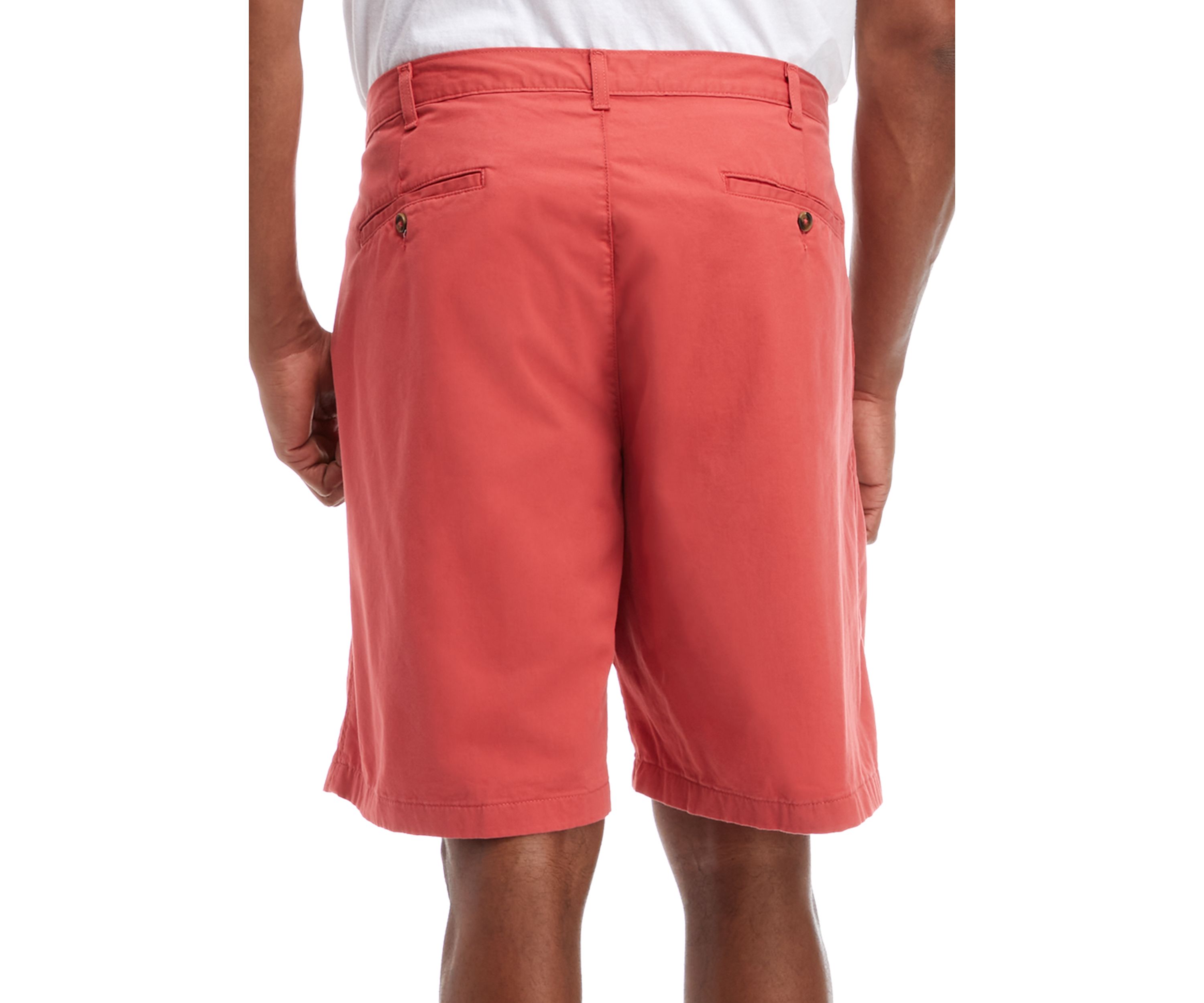 Big & Tall 10" Flat Front Khalo Coral Shorts