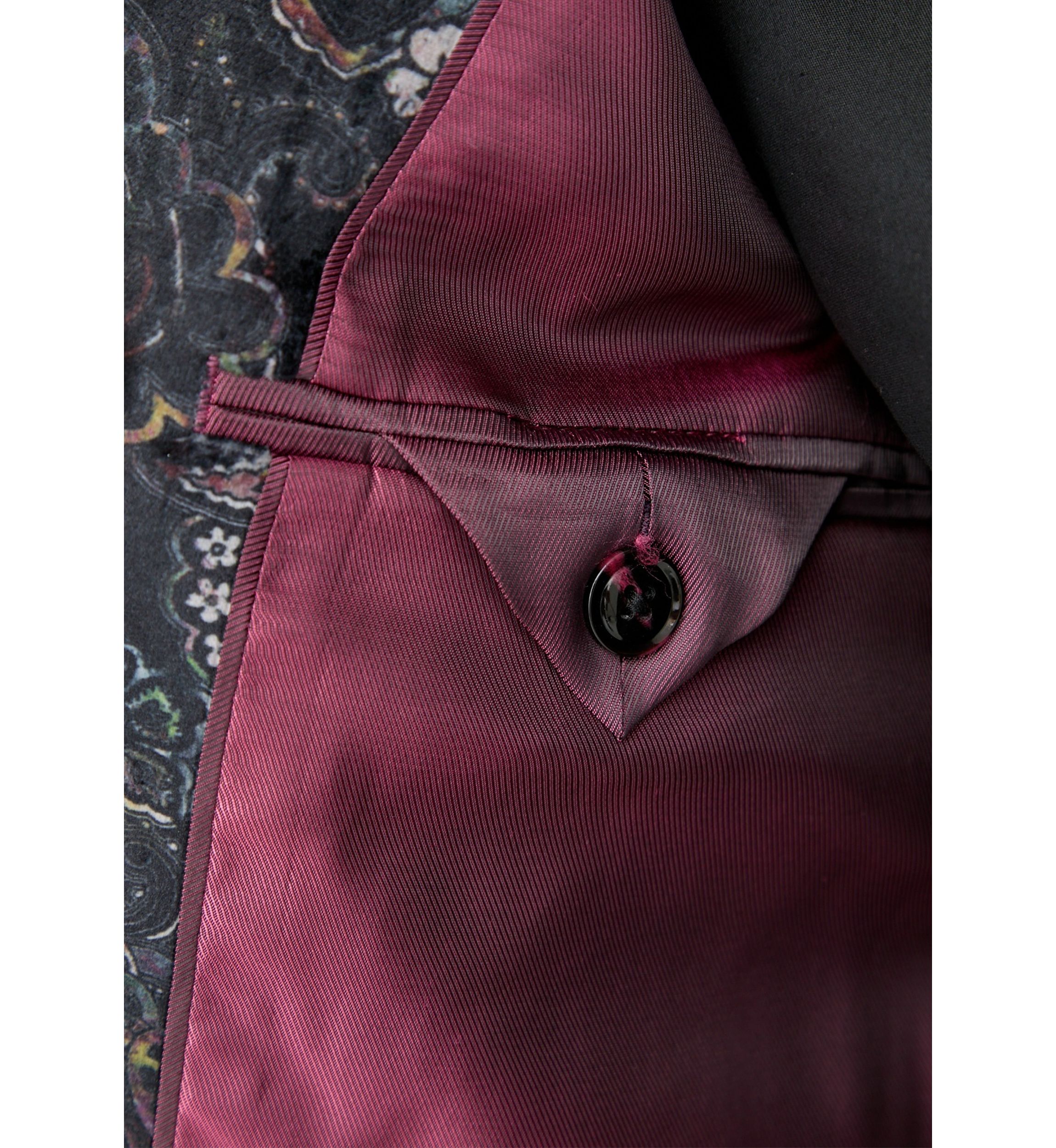 Mens Printed Paisley Velvet Sportcoat