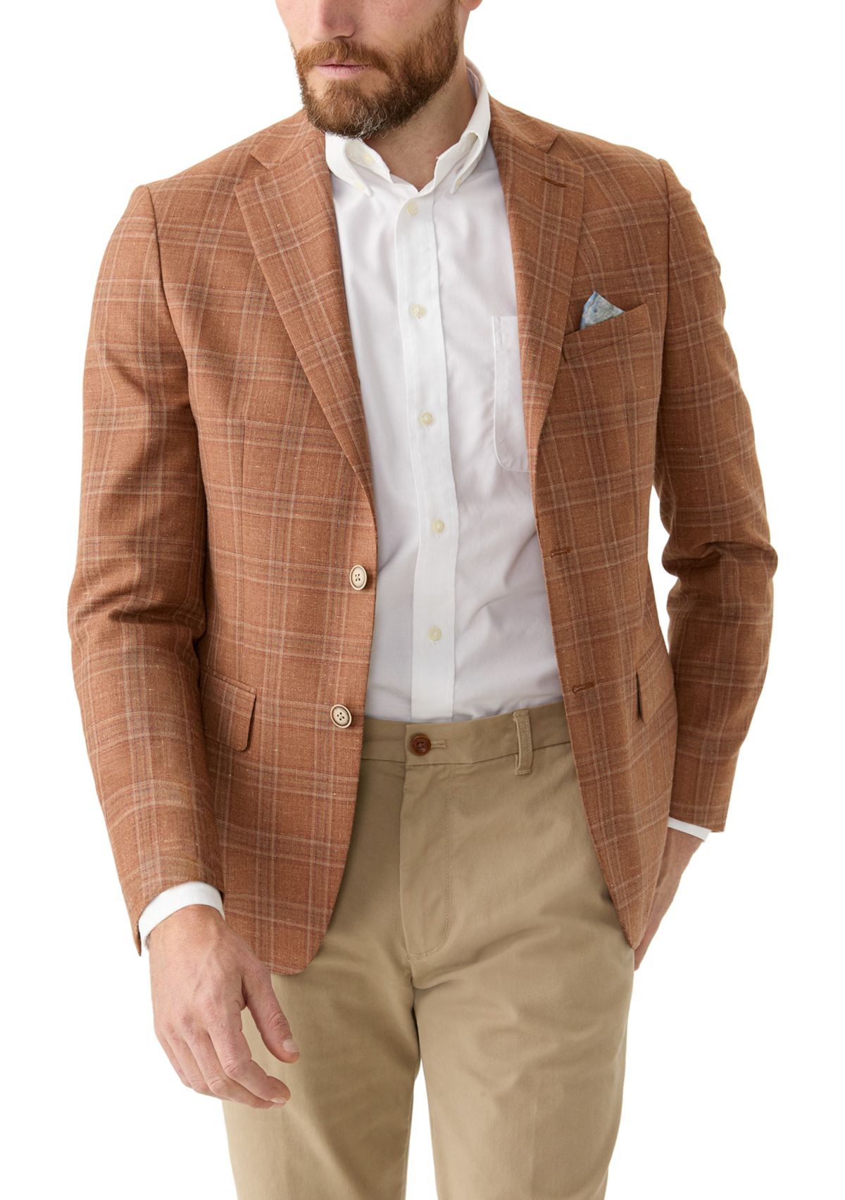 Mens Plaid Sport Coat