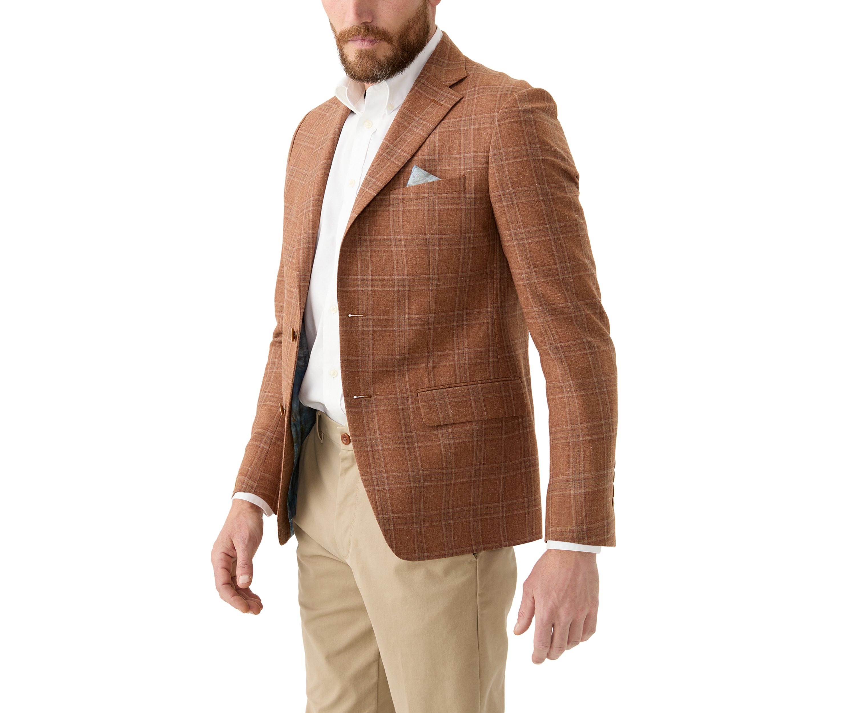 Mens Plaid Sport Coat