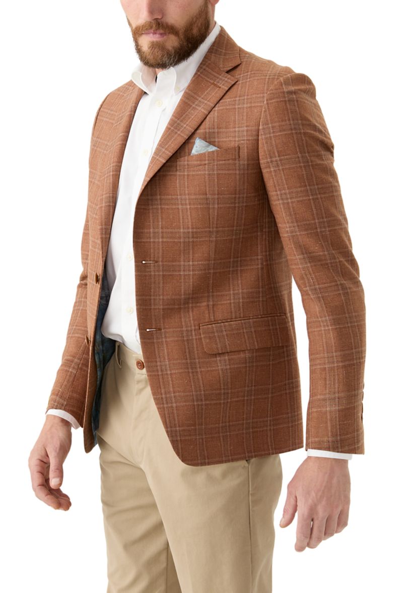 Mens Plaid Sport Coat