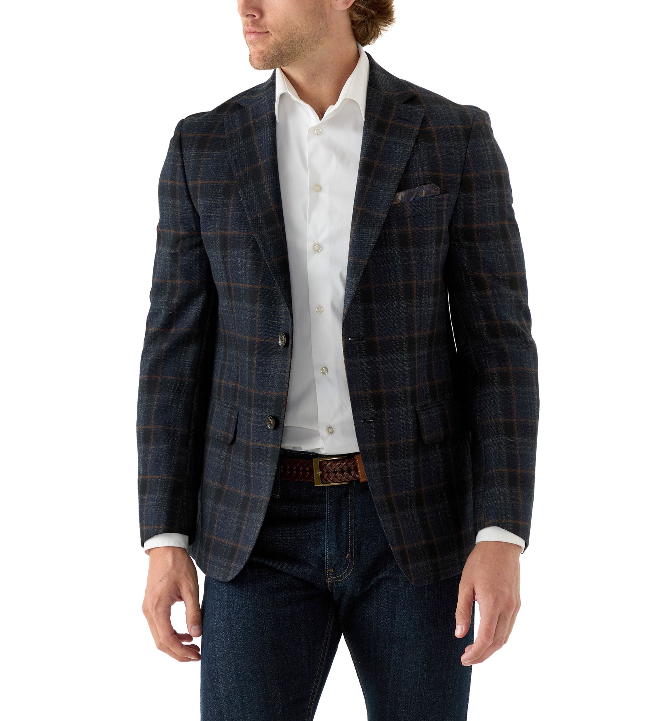 Single Breasted Button-Front Sport Coat