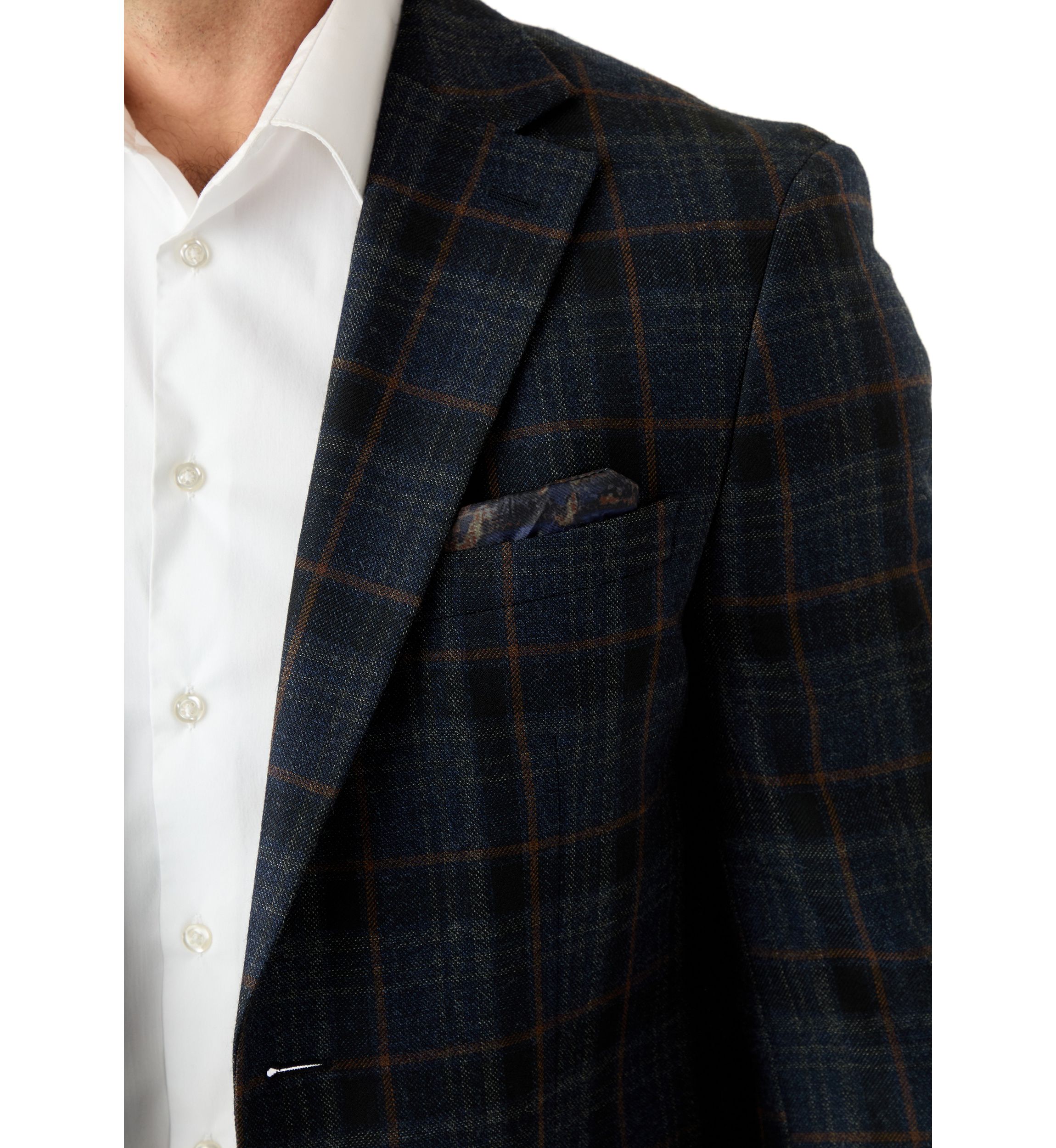 Single Breasted Button-Front Sport Coat