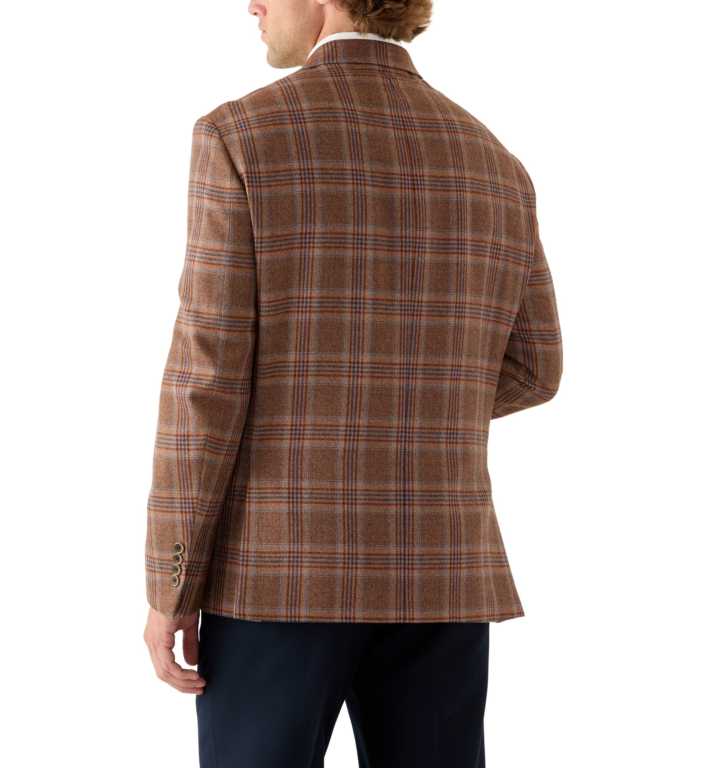 Single Breasted Plaid Sport Coat