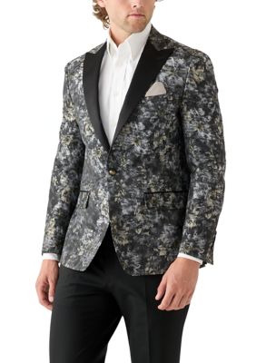 Tallia Men's Floral Printed Formal Sportcoat, 42 Long
