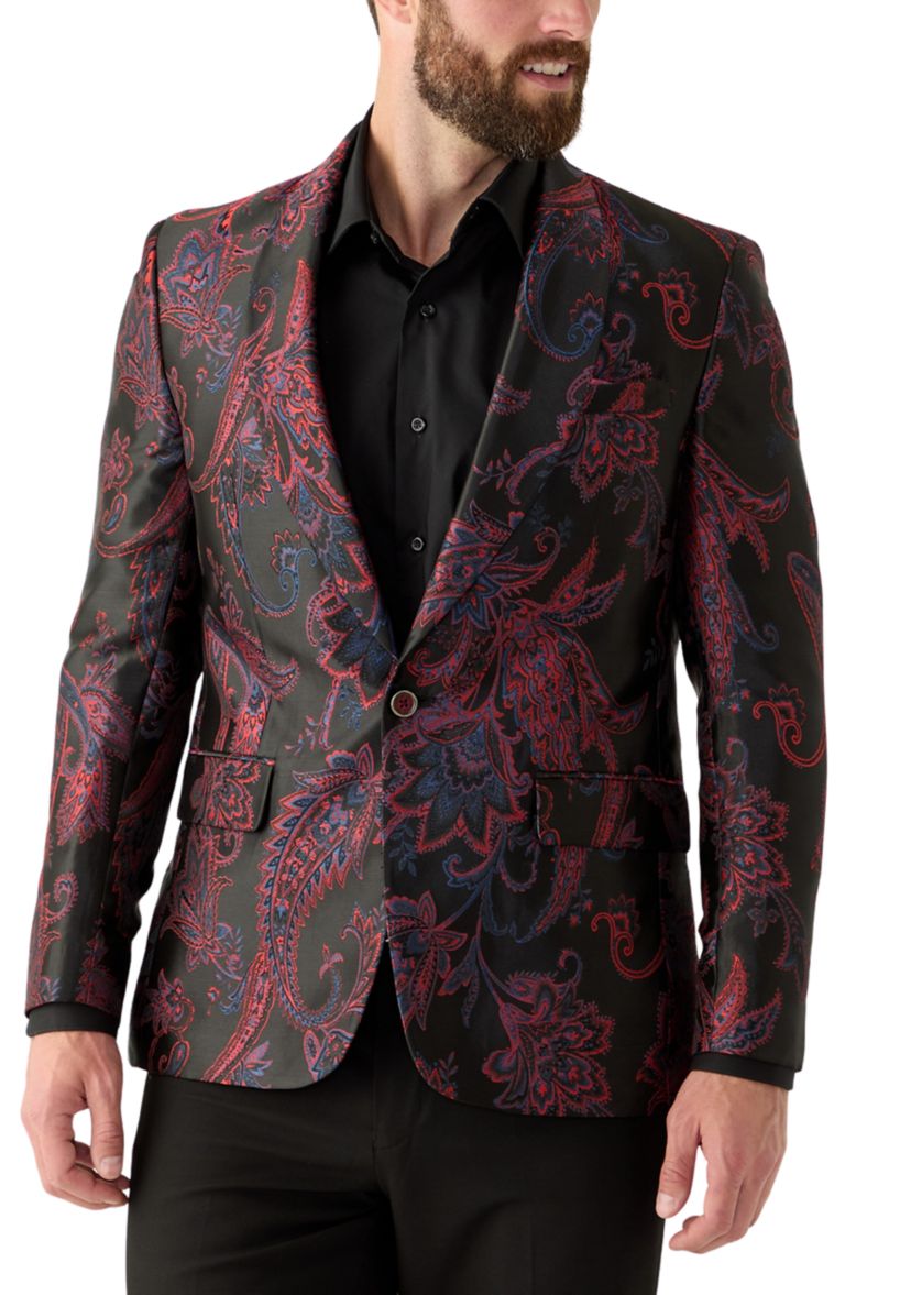 Mens Single Breasted One Button Sport Coat 