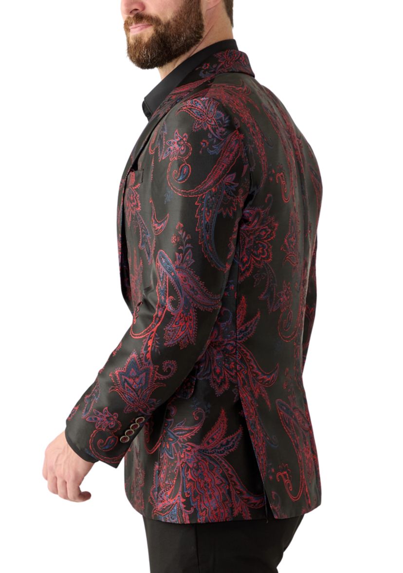Mens Single Breasted One Button Sport Coat 