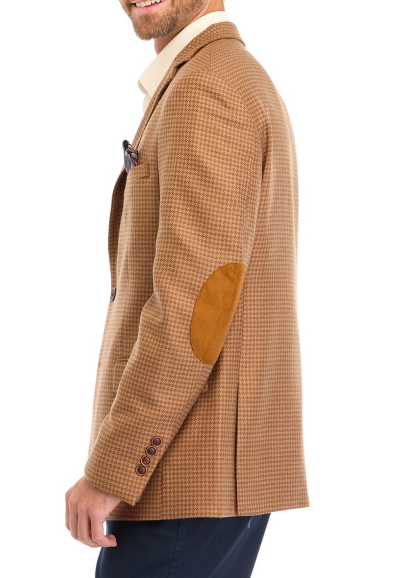 Single Breasted Houndstooth Sport Coat