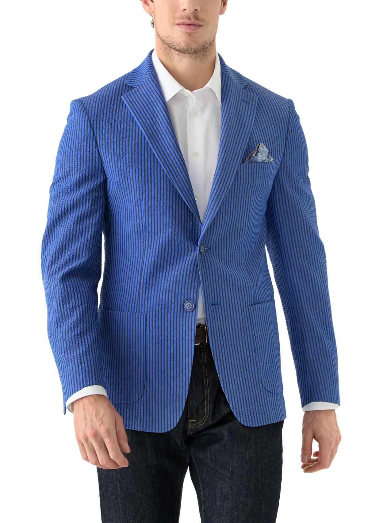 Single Breasted 2-Button Front Sport Coat 
