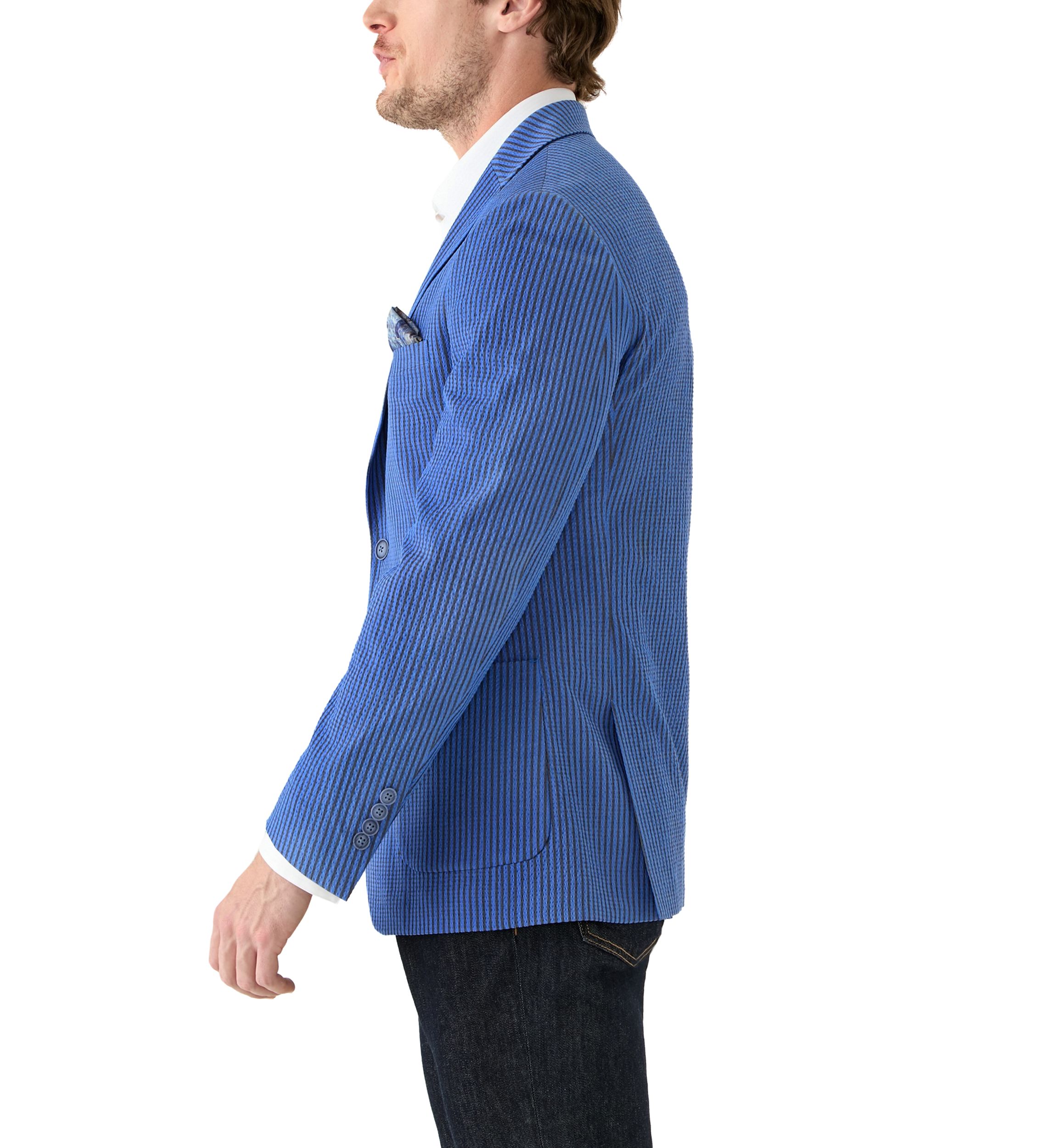 Single Breasted 2-Button Front Sport Coat 