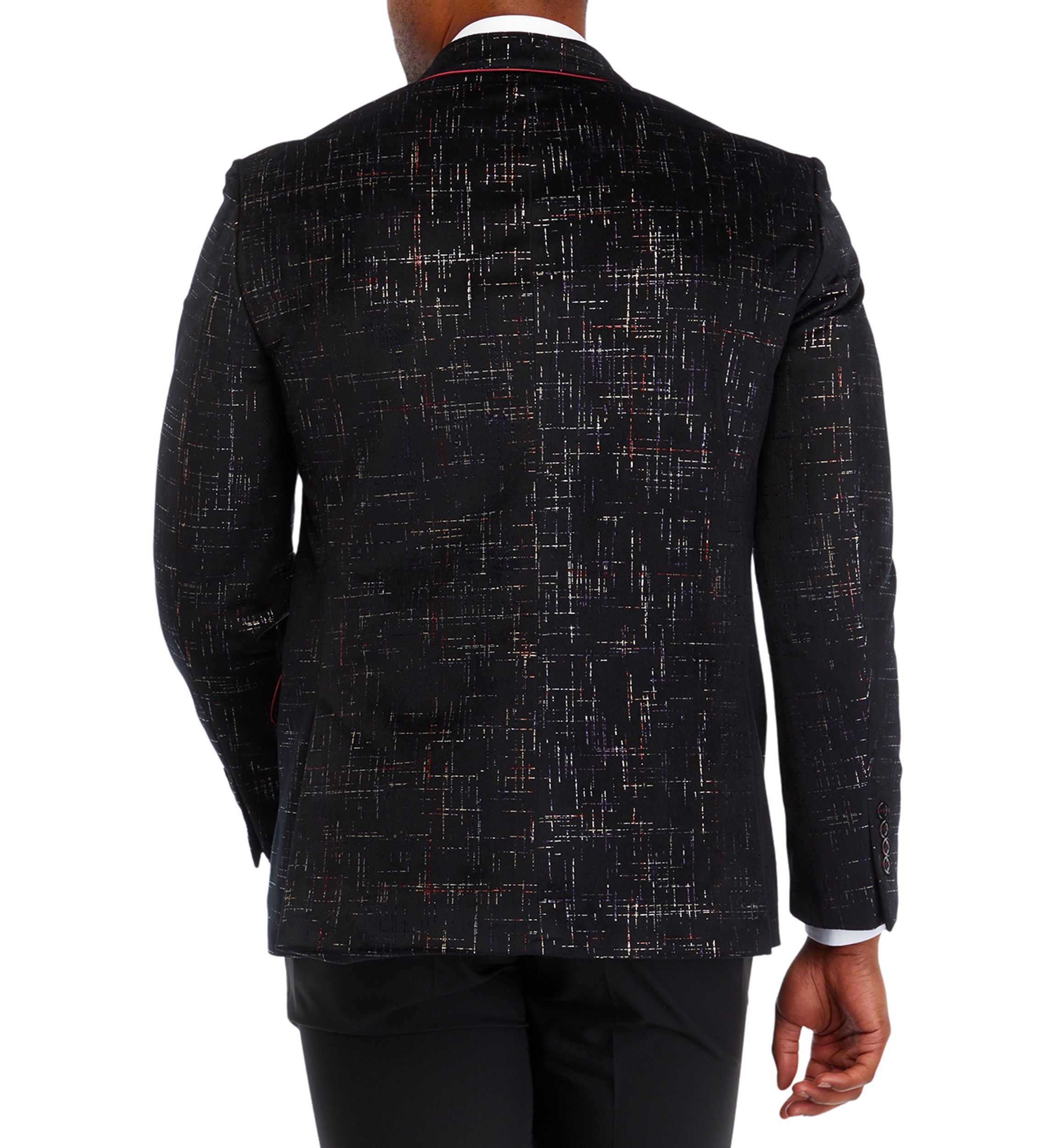 Formal Black Pattern Sport Coat 