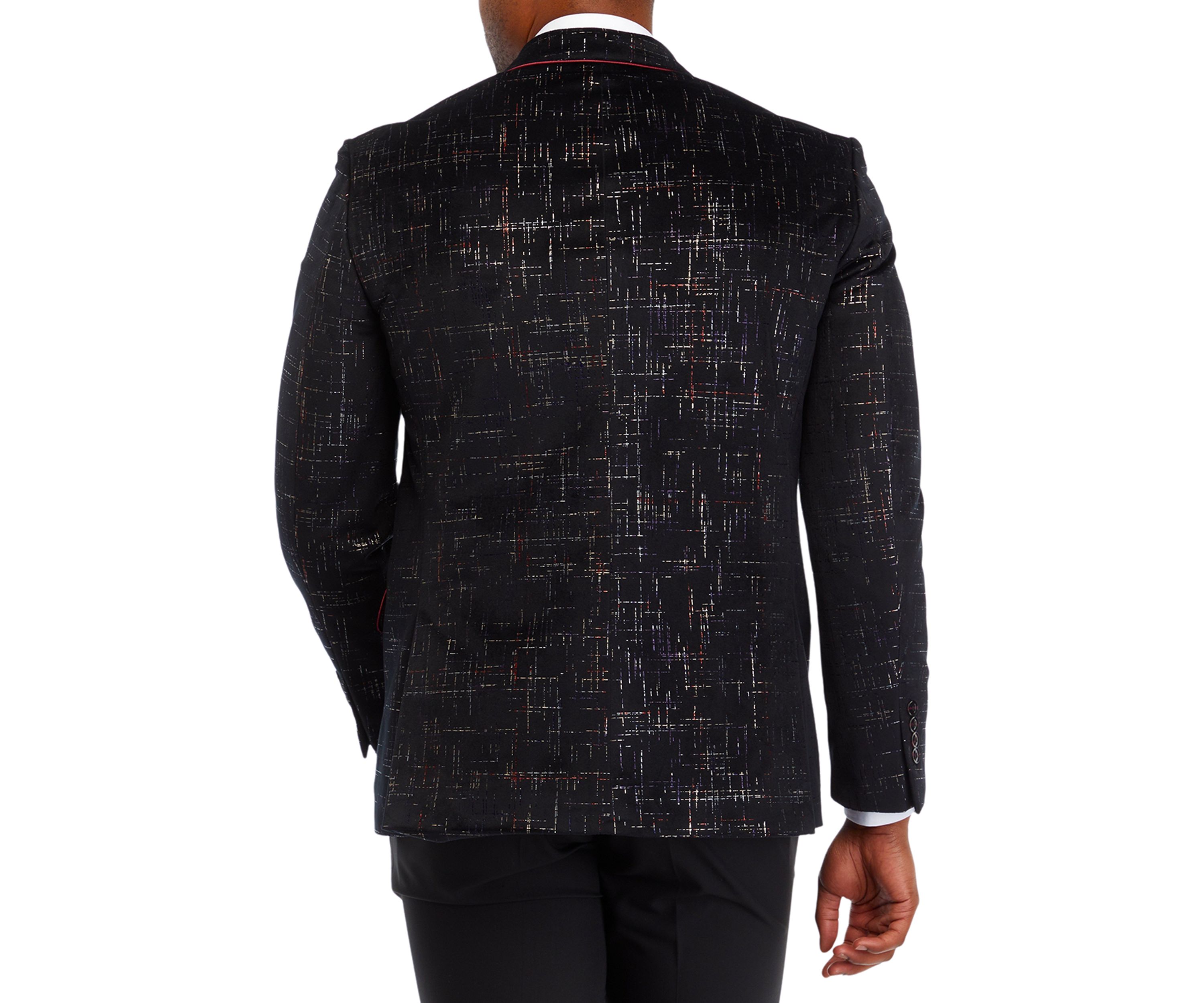 Formal Black Pattern Sport Coat 