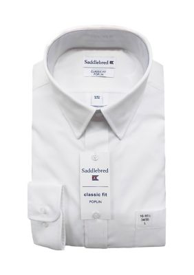 White Poplin Button Down Shirt