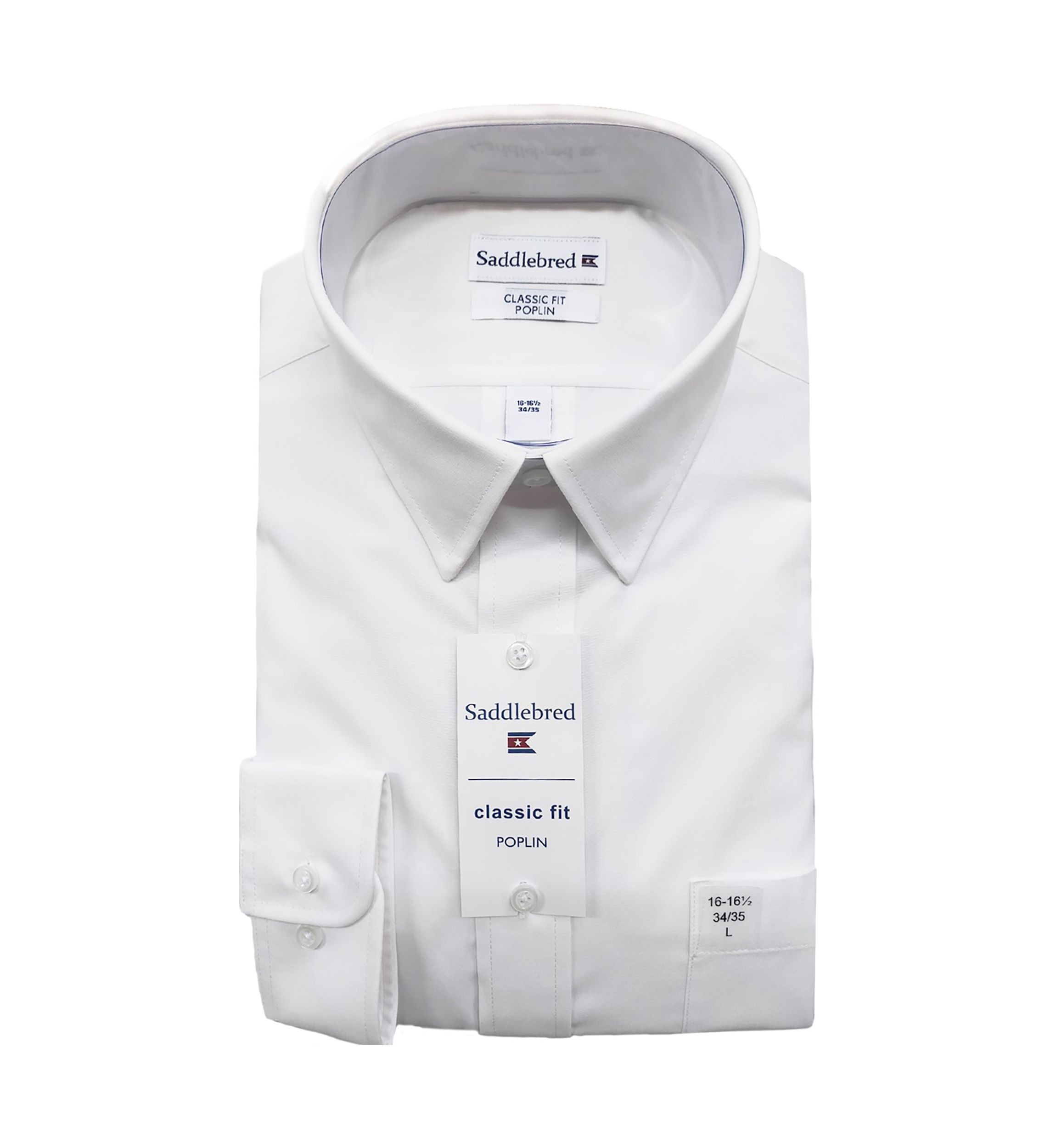 White Poplin Button Down Shirt