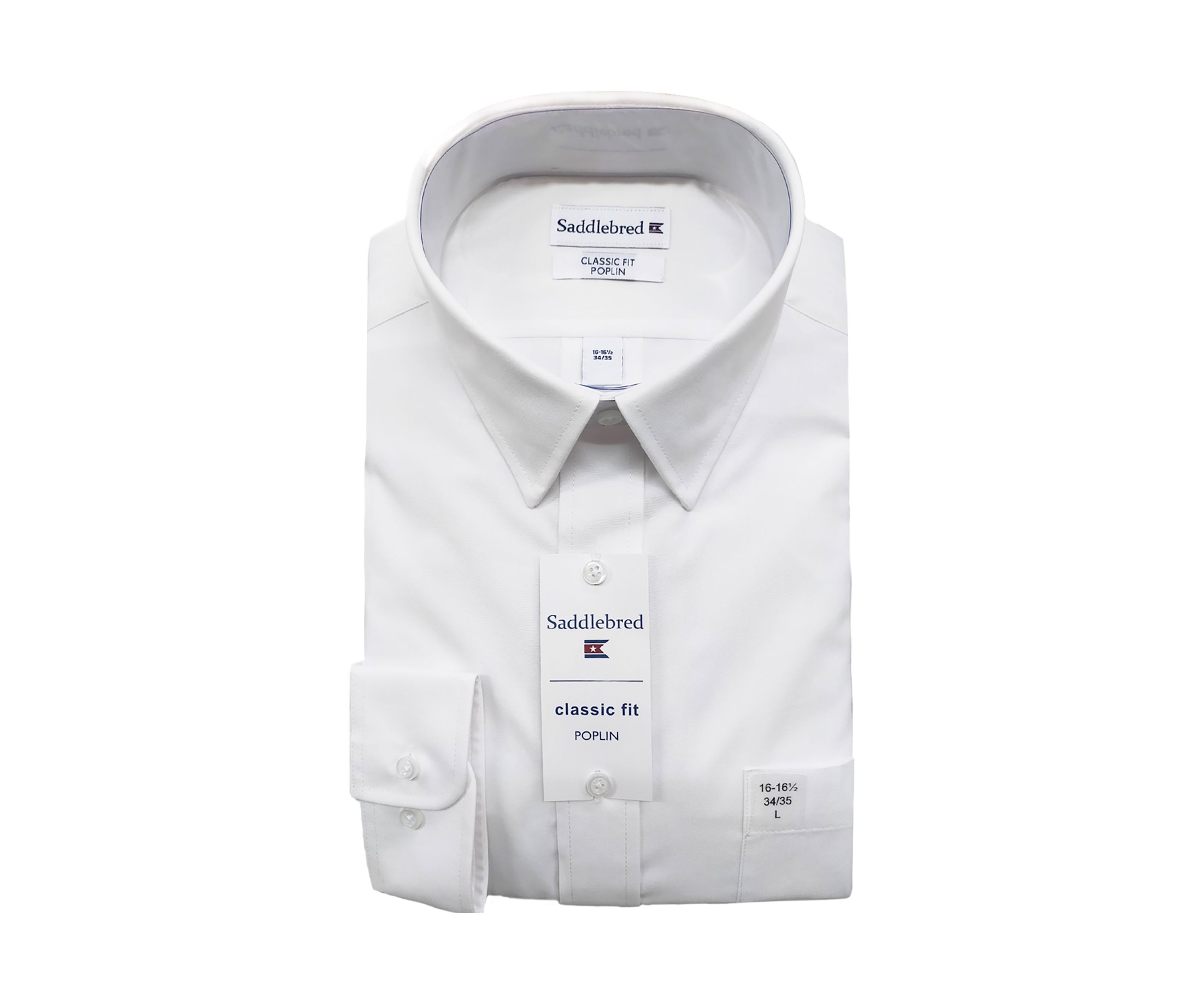 White Poplin Button Down Shirt