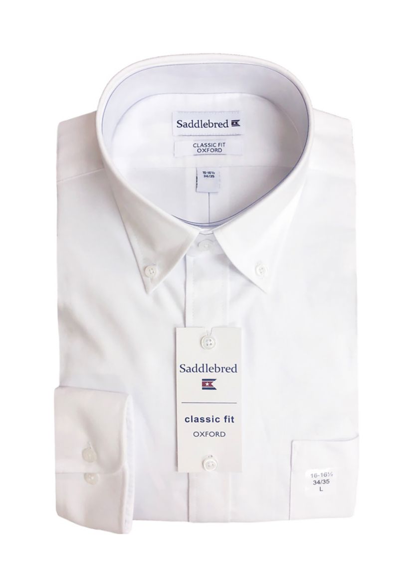 White Oxford Button Down Shirt 