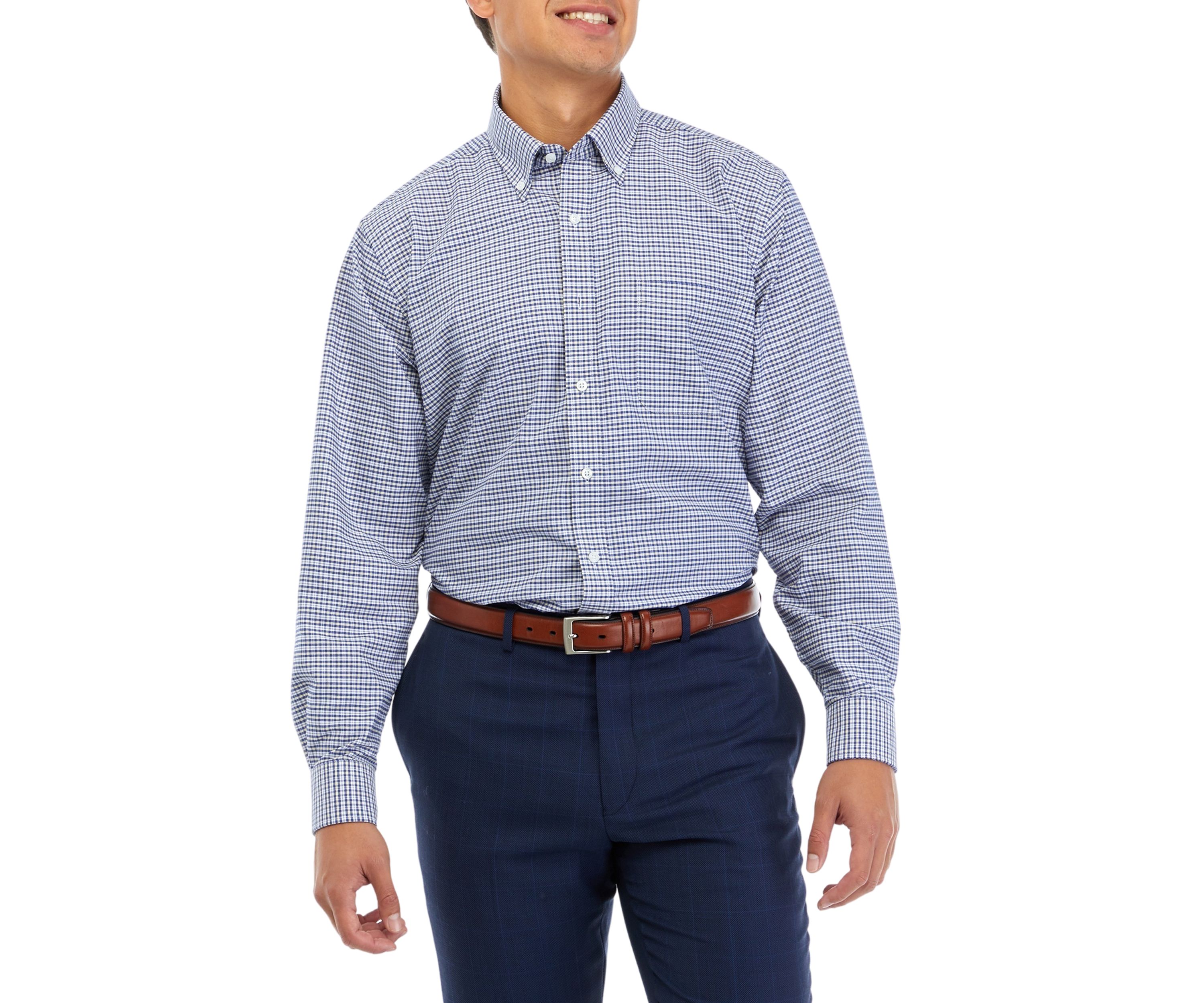 Big & Tall Check Print Shirt