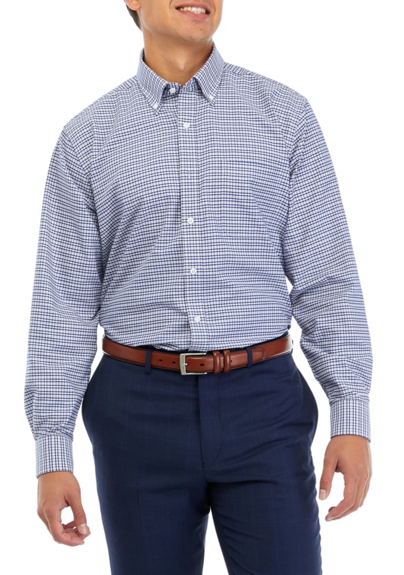Big & Tall Check Print Shirt