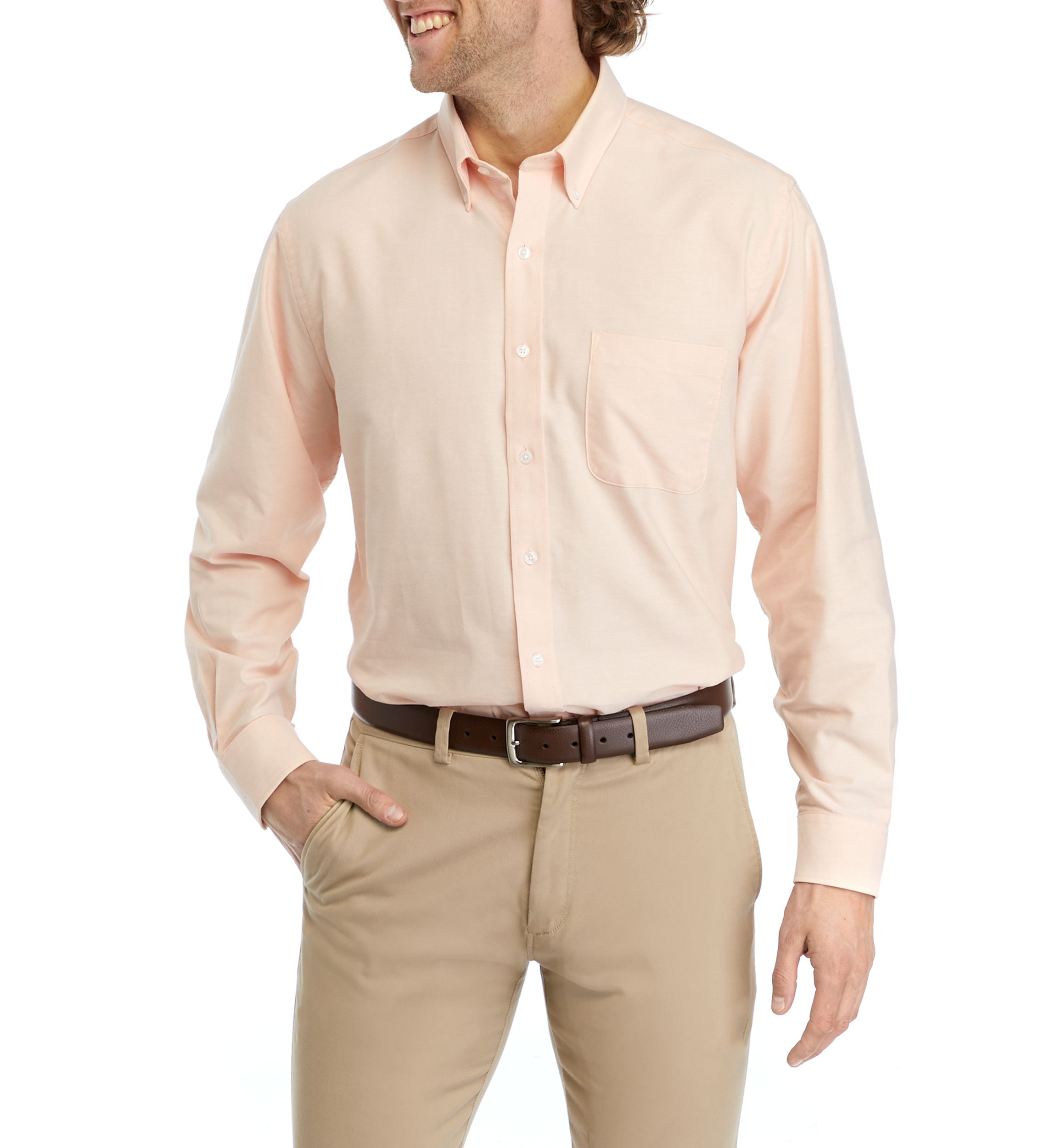 Solid Oxford Button Down Shirt