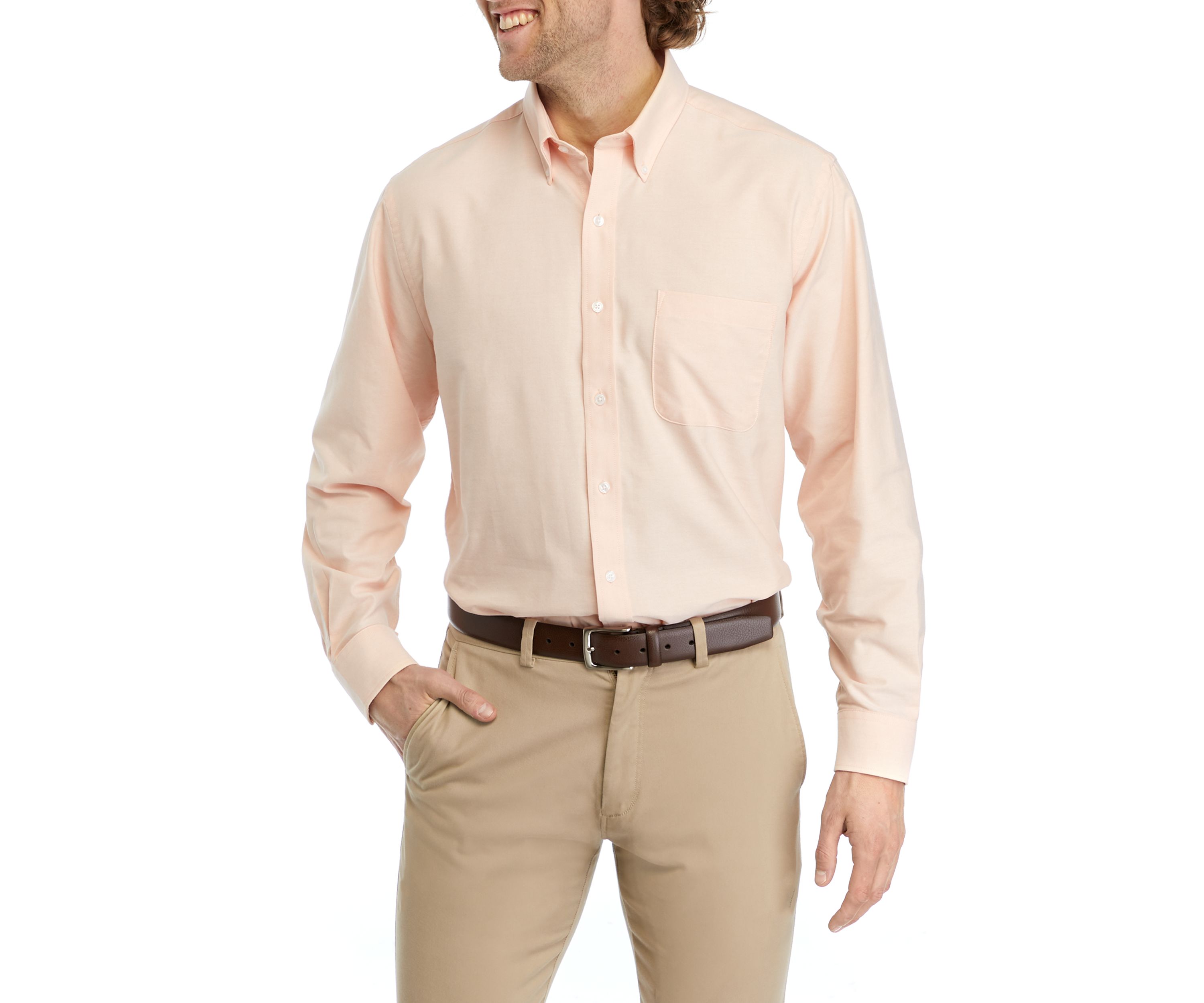 Solid Oxford Button Down Shirt