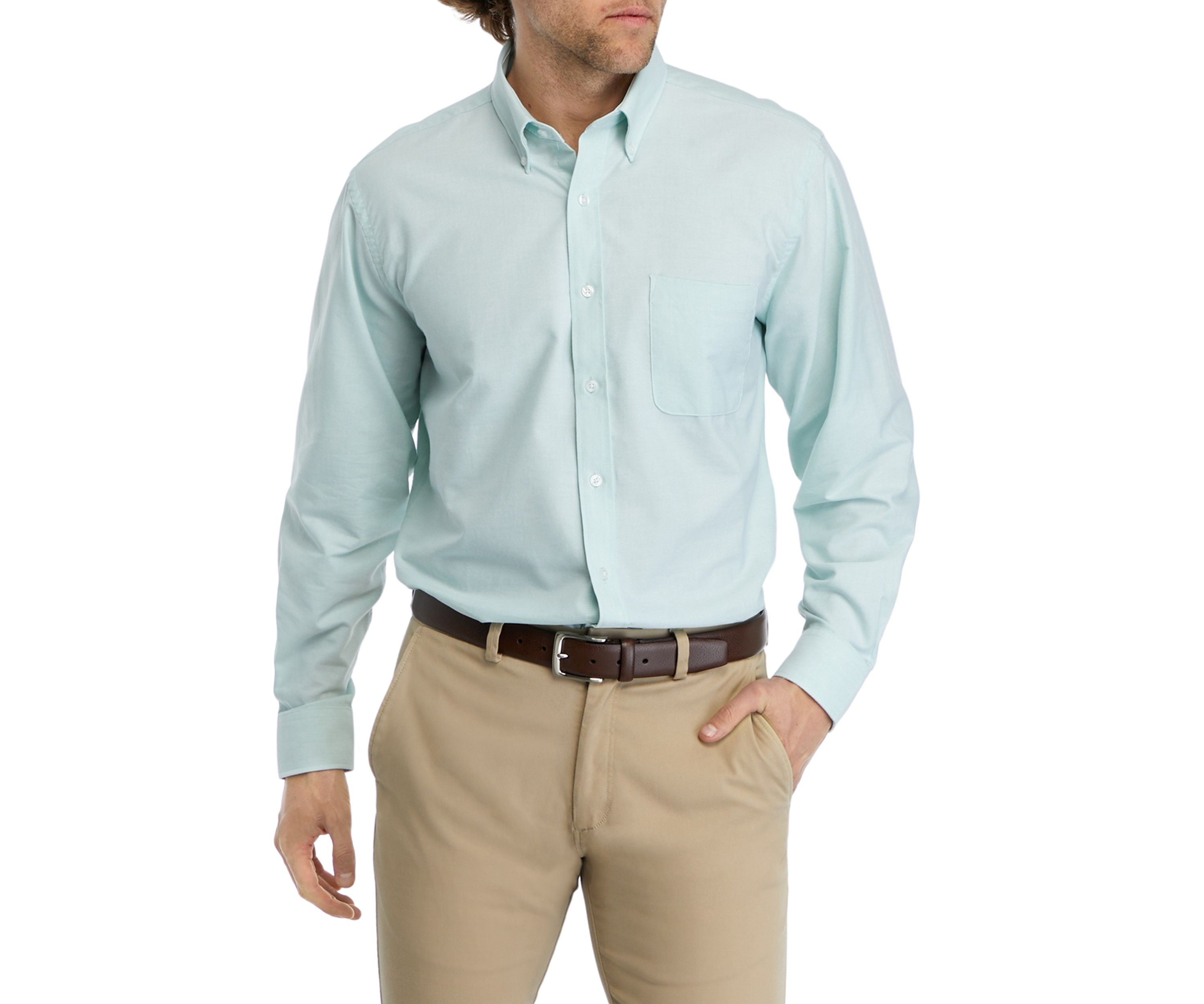 Solid Oxford Button Down Shirt