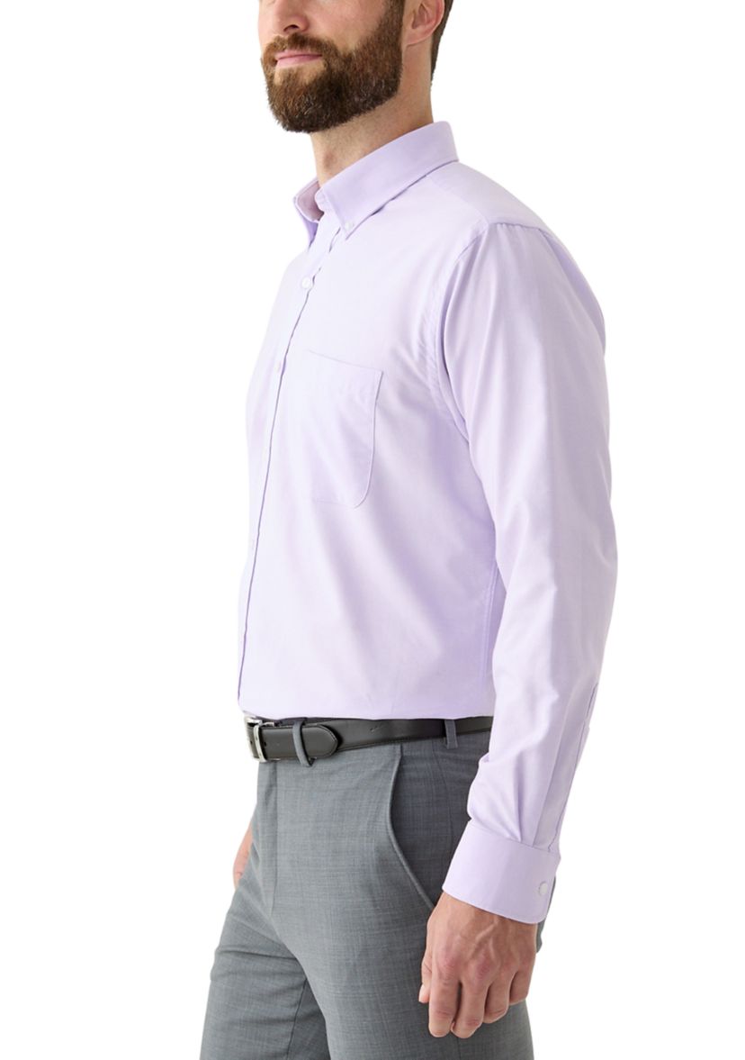 Mens Long Sleeve Button Down Dress Shirt 
